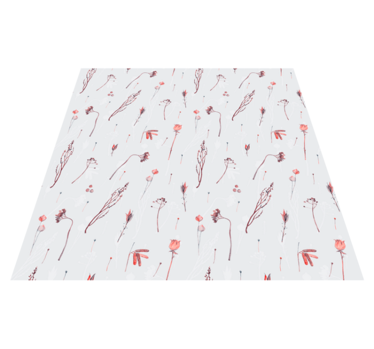 Vinyl rug flowers with elegant floral design - TenStickers