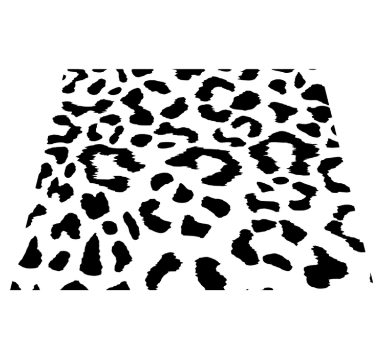 Animal print vinyl rug in simple leopard design - TenStickers