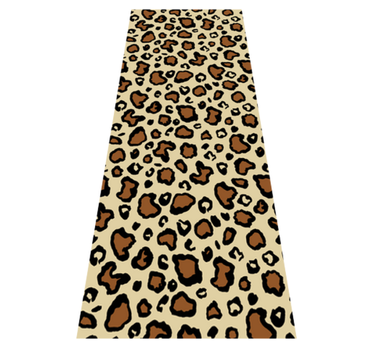Animal print vinyl rug in classic leopard design - TenStickers