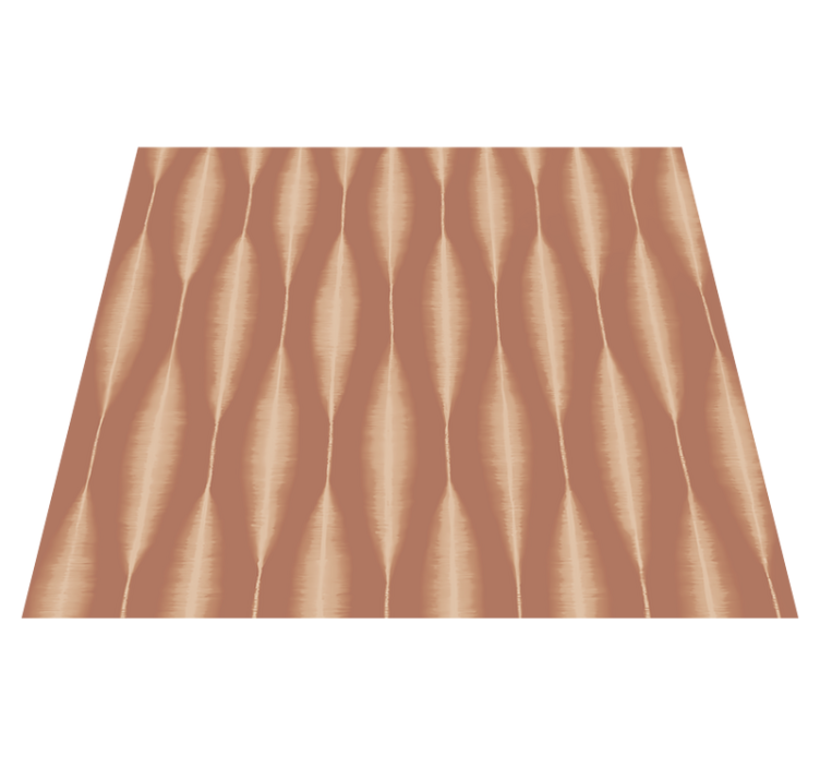 Geometric vinyl rug ikat kasuri mocha mousse - TenStickers
