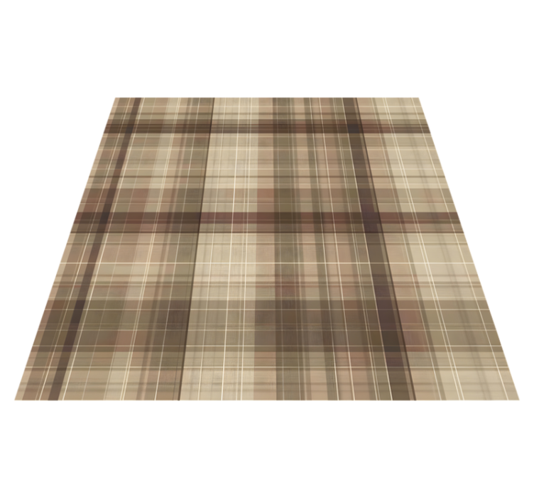 Geometric vinyl rug with textile texture effect - TenStickers