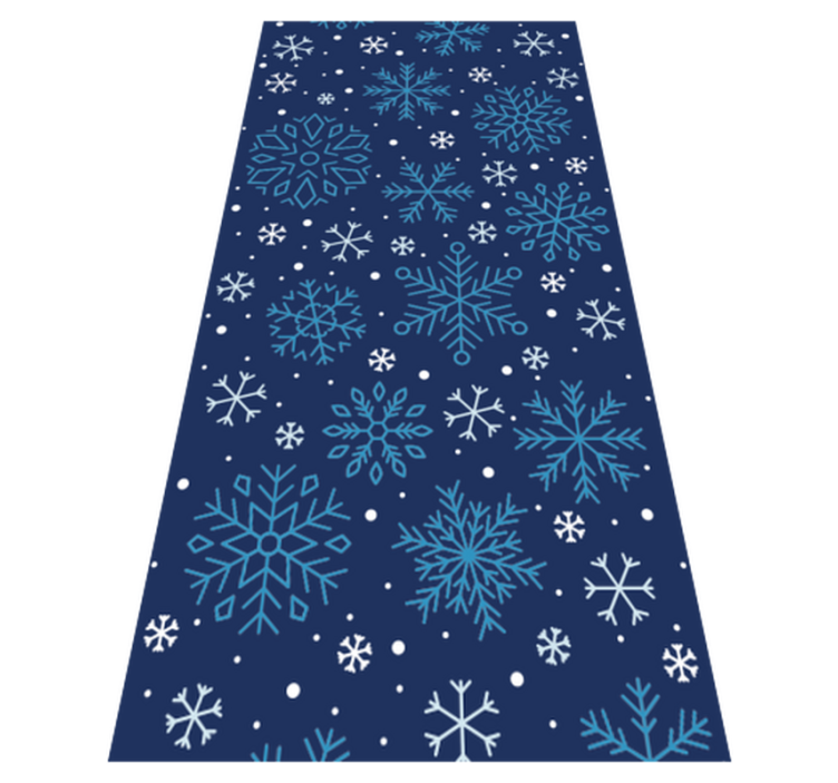 Christmas vinyl rug snowflakes design - TenStickers
