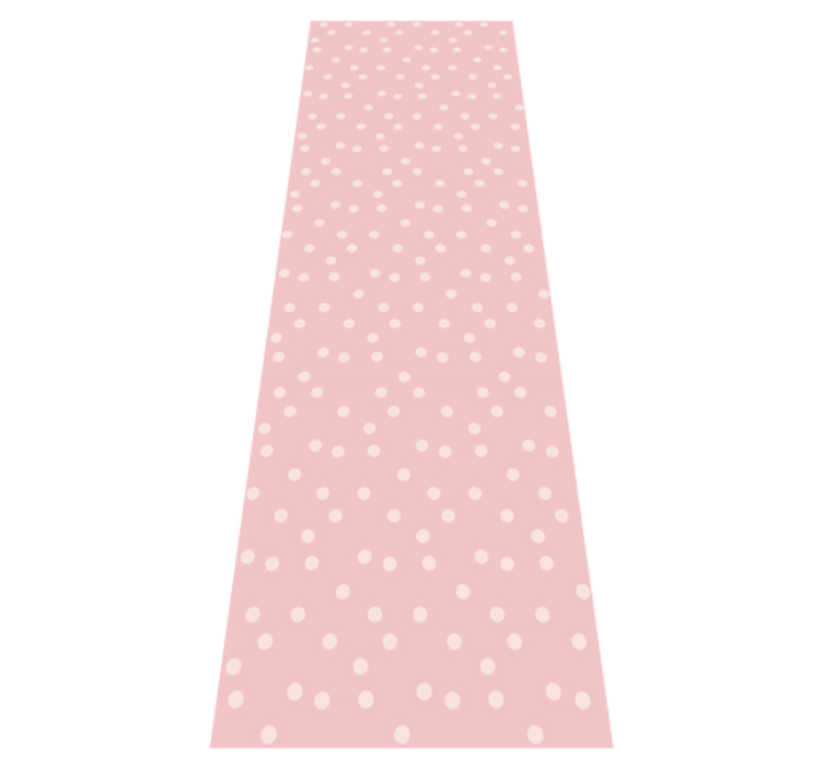 Bedroom vinyl rug in soft pastel baby dots - TenStickers