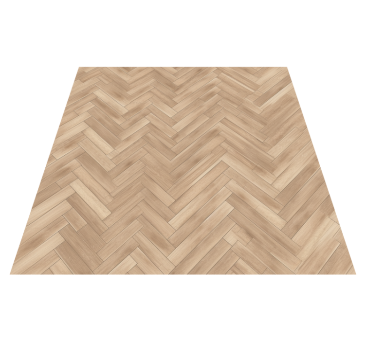 Bedroom vinyl rug in light wood design - TenStickers