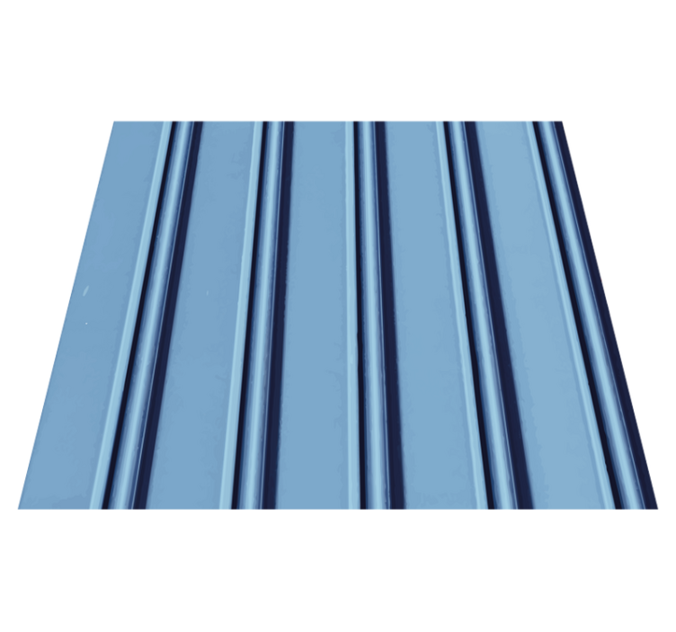 Bedroom vinyl rug with vertical light blue stripes - TenStickers