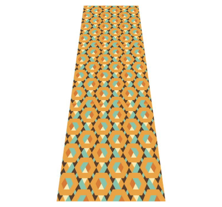 Bedroom vinyl rug with geometric tranquil patterns - TenStickers