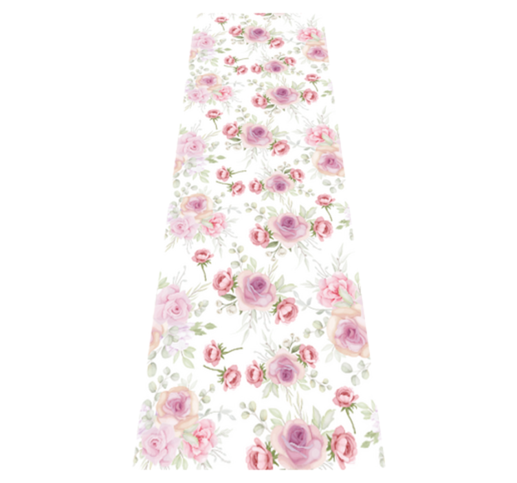 Bedroom vinyl rug in pink and wild design - TenStickers