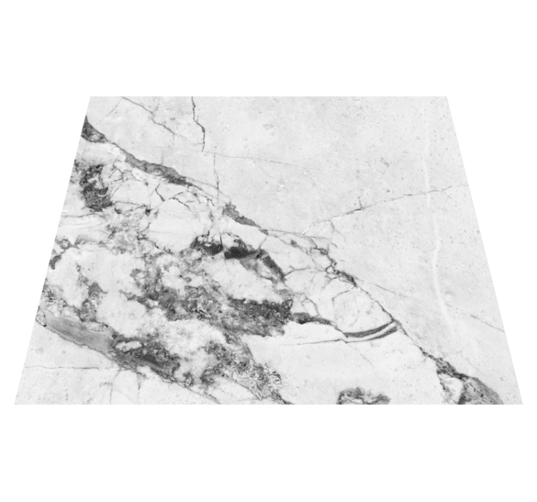 Bedroom vinyl rug in light and dark marble pattern - TenStickers