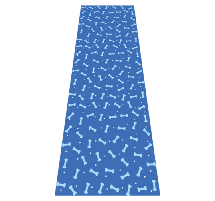 Bedroom vinyl rug with stunning blue bone pattern - TenStickers