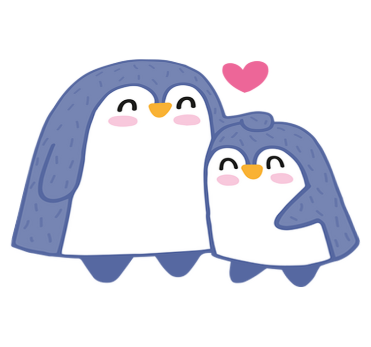 Kids vinyl rug penguin vinyl rug - TenStickers