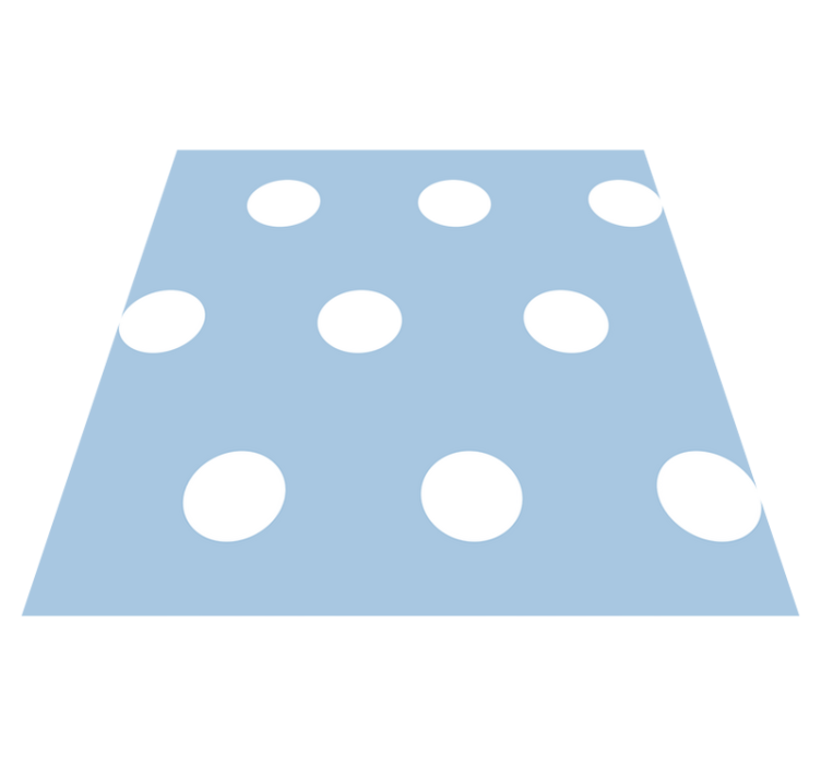 Bedroom vinyl rug polka dot pattern - TenStickers