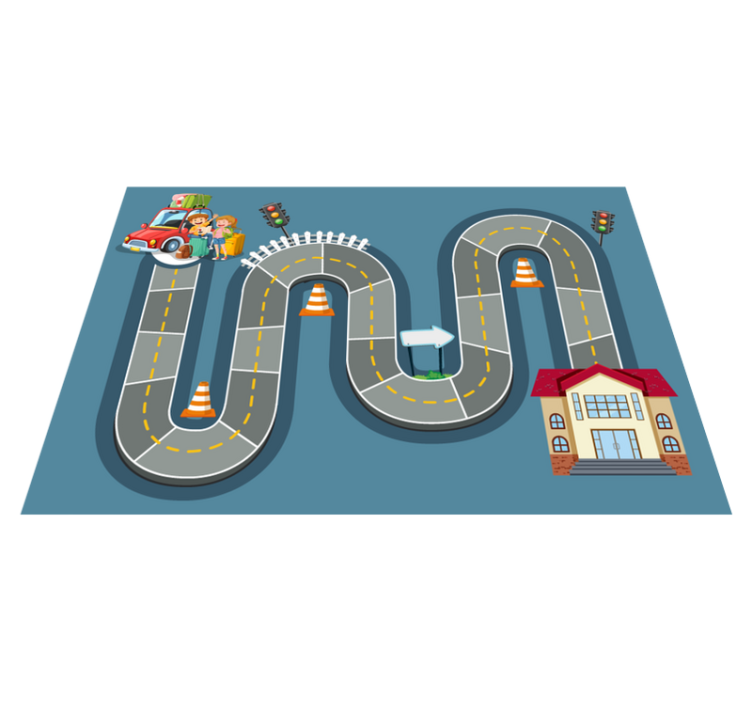 Vinyl rug gaming board game path - TenStickers