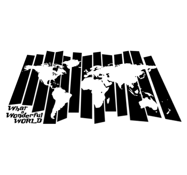 World map vinyl rug retro world map vinyl rug - TenStickers