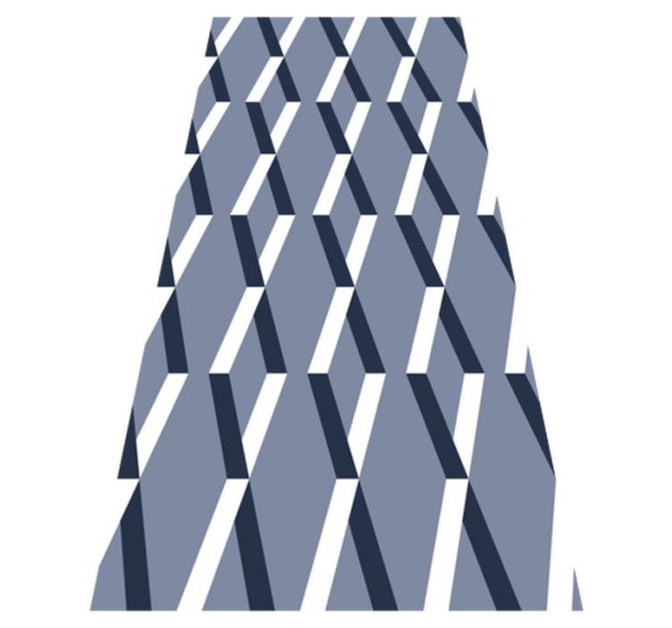 Vinyl rug bathroom 3d diamond pattern - TenStickers