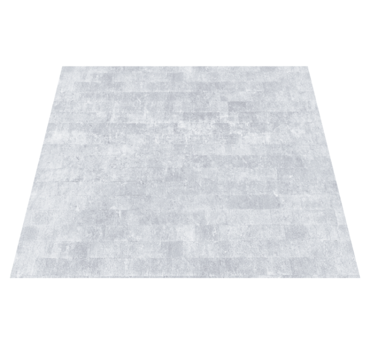Vinyl rug bathroom gray brick aged pattern - TenStickers