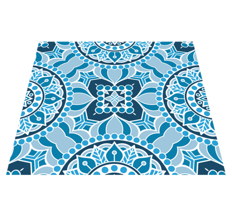 Vinyl rug bathroom mandala style bathroom rug - TenStickers