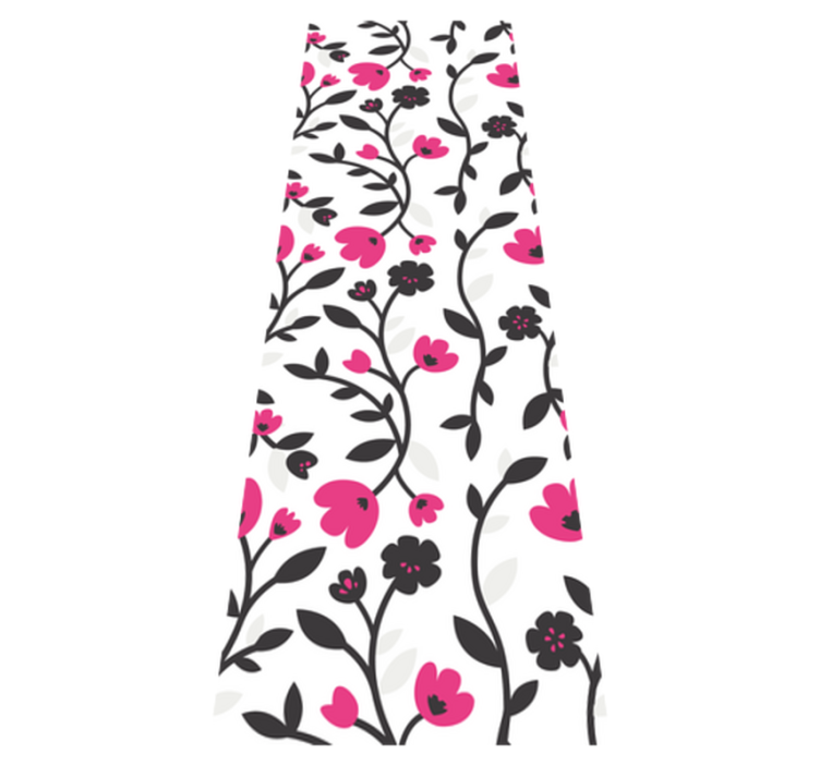 Rose texture vinyl rug bathroom - TenStickers