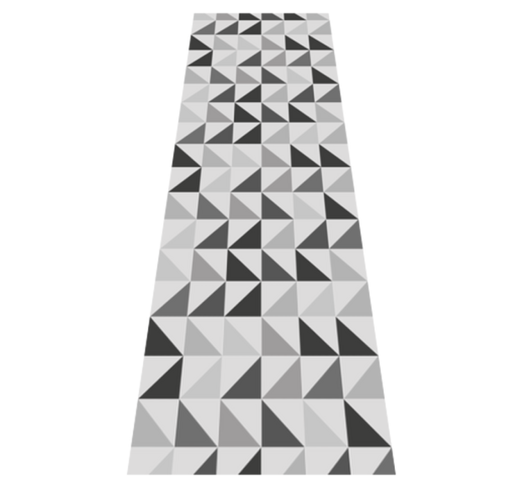 Vinyl rug bathroom geometric triangles design - TenStickers