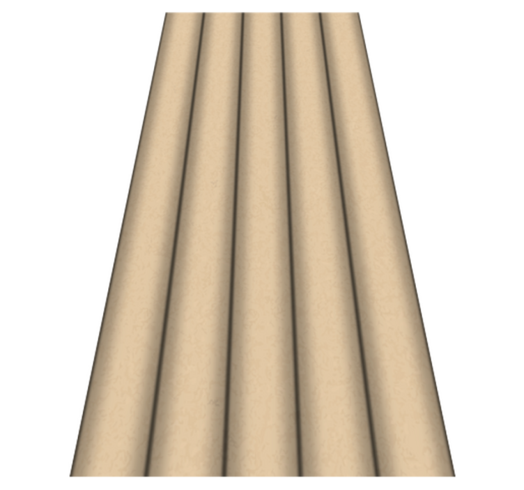 Vinyl rug bathroom brown tube minimalist pattern - TenStickers