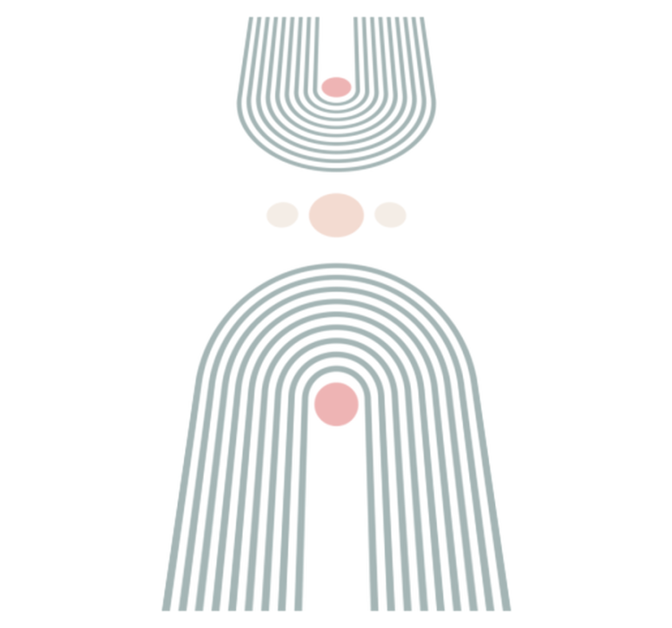 Vinyl rug bathroom abstract minimalist design - TenStickers