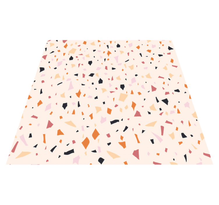 Kitchen vinyl rug in grey terrazzo design - TenStickers