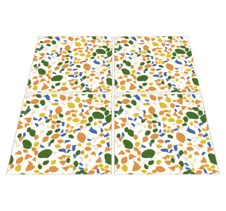 Kitchen vinyl rug terrazzo tiles design - TenStickers