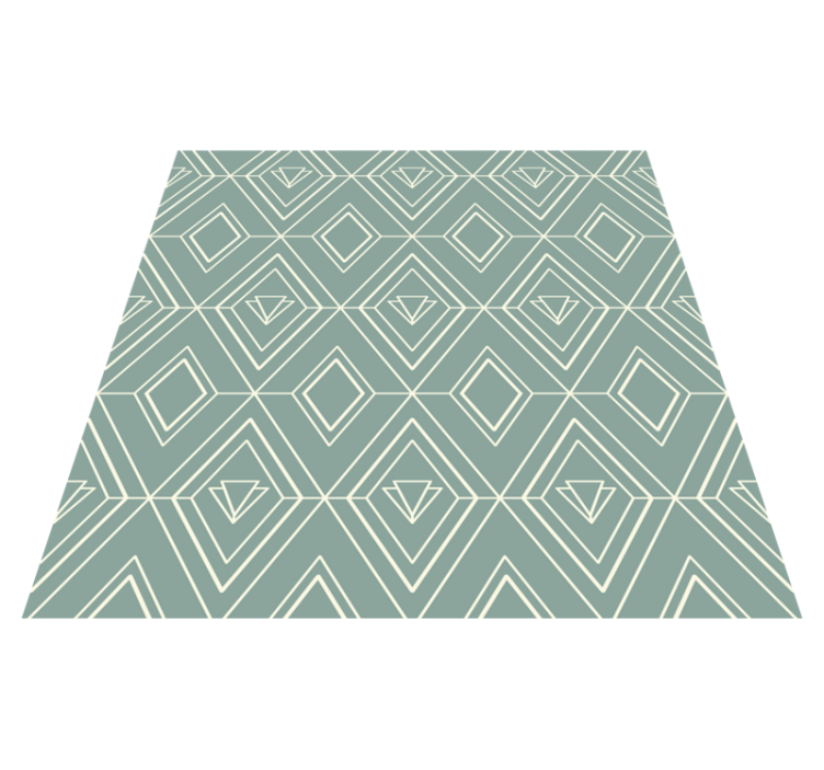 Kitchen vinyl rug art deco geometric design - TenStickers