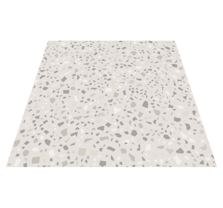 Grey terrazzo kitchen vinyl rug - TenStickers