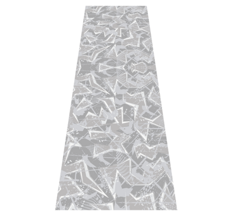 Gray 80's fine graphics bedroom vinyl rug - TenStickers