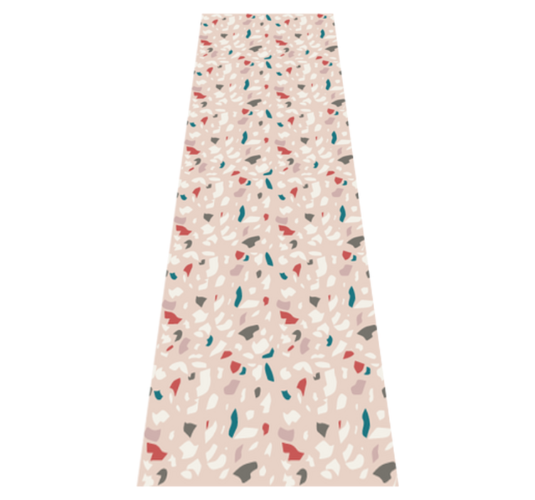 Bedroom vinyl rug with terrazzo effect design - TenStickers