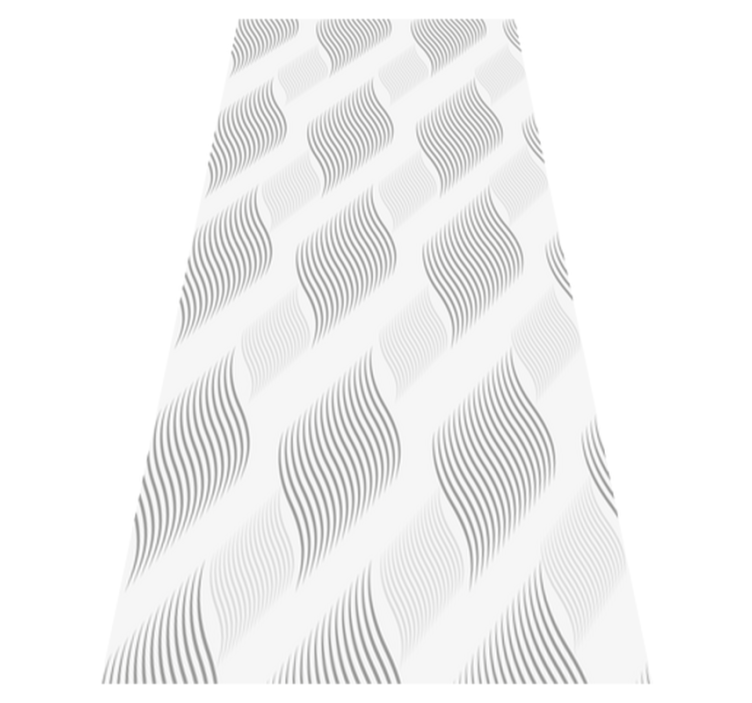 Bedroom vinyl rug with retro pattern in light gray - TenStickers