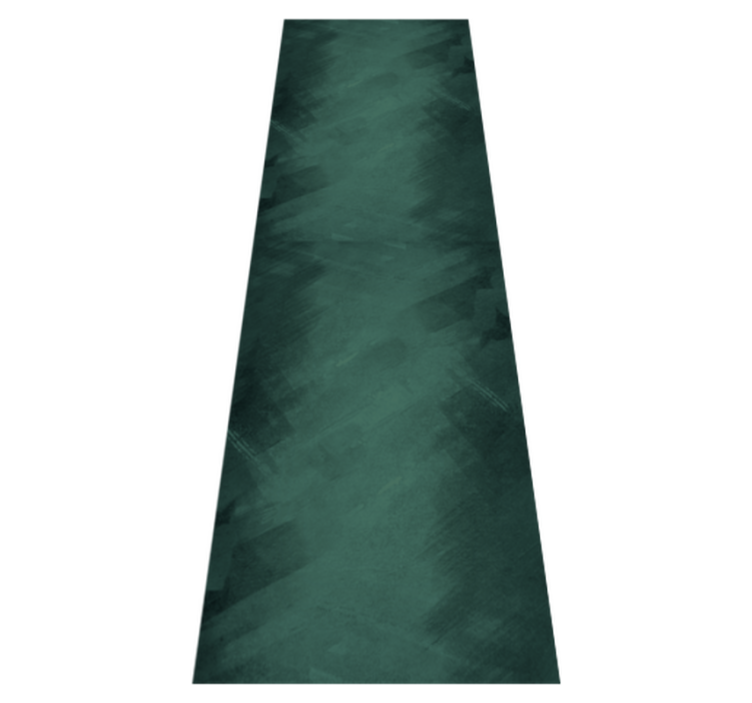 Bedroom vinyl rug rustic green retro style - TenStickers