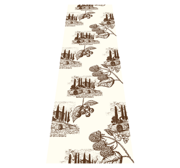 Bedroom vinyl rug french provincial country life design - TenStickers