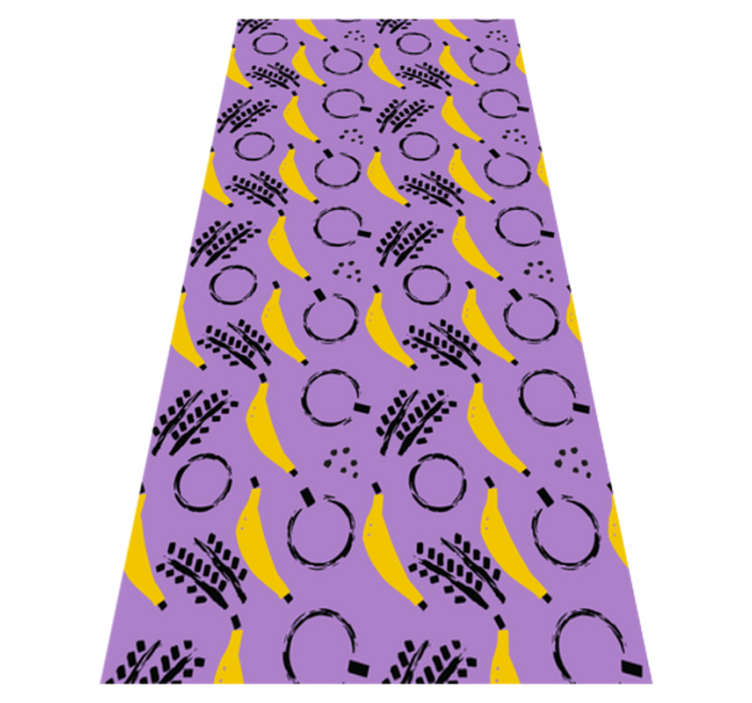 Bedroom vinyl rug with african purple banana design - TenStickers