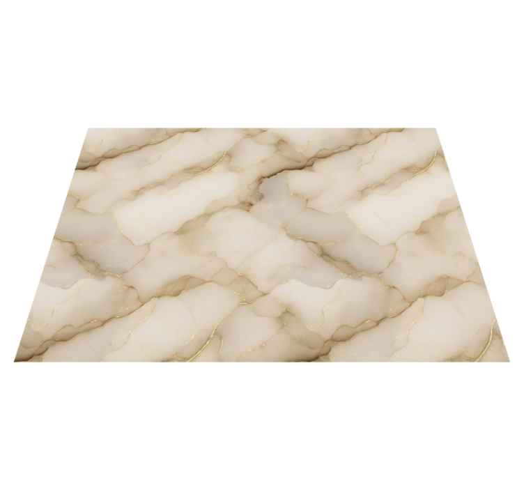 Bedroom vinyl rug luxury white and gold marble - TenStickers