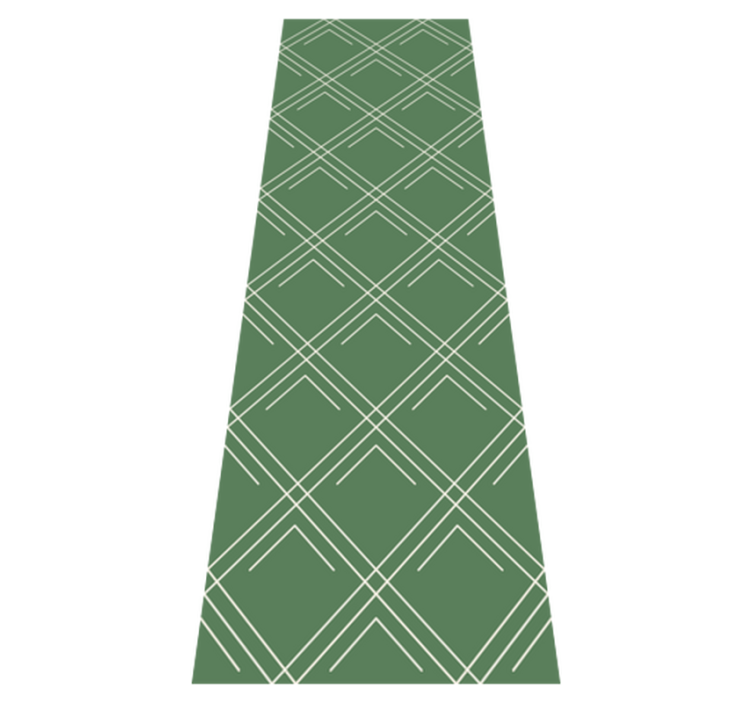 Office vinyl rug green elegant squares - TenStickers