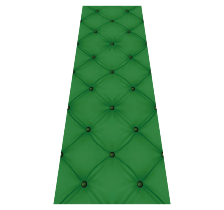 Bedroom vinyl rug in green velour diamond pattern - TenStickers