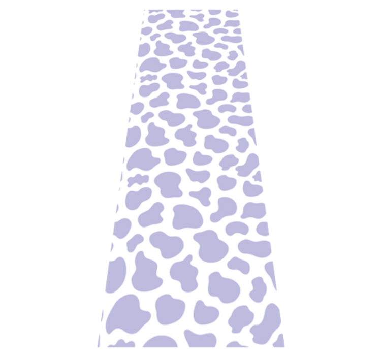 Purple cow print bedroom vinyl rug - TenStickers