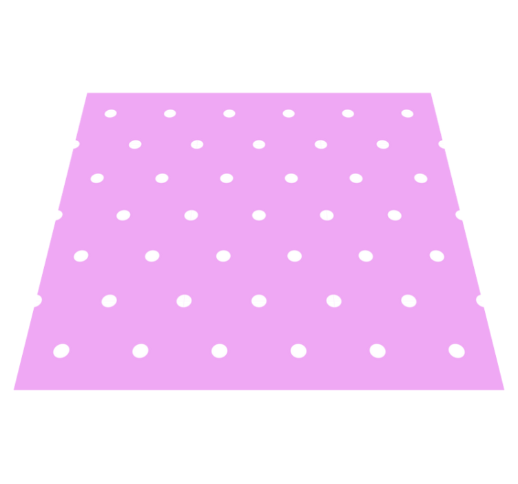 Bedroom vinyl rug with regular dots on pink background - TenStickers