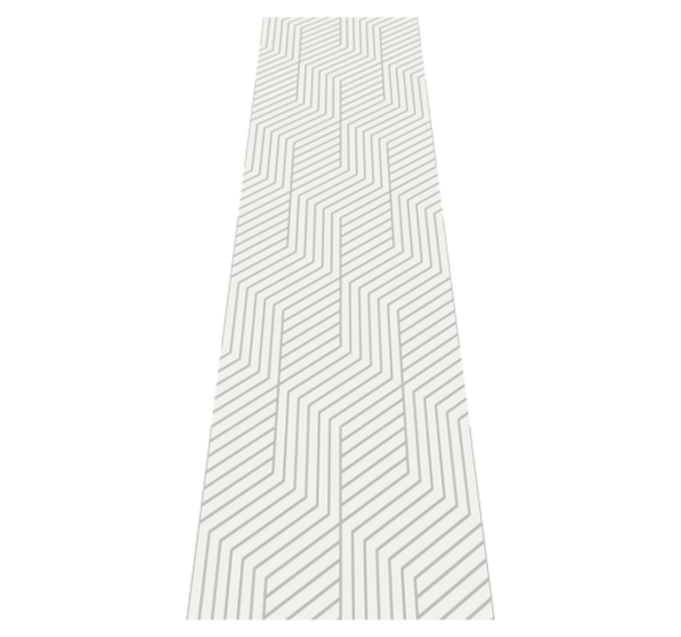 Bedroom vinyl rug with modern octagon patterns - TenStickers