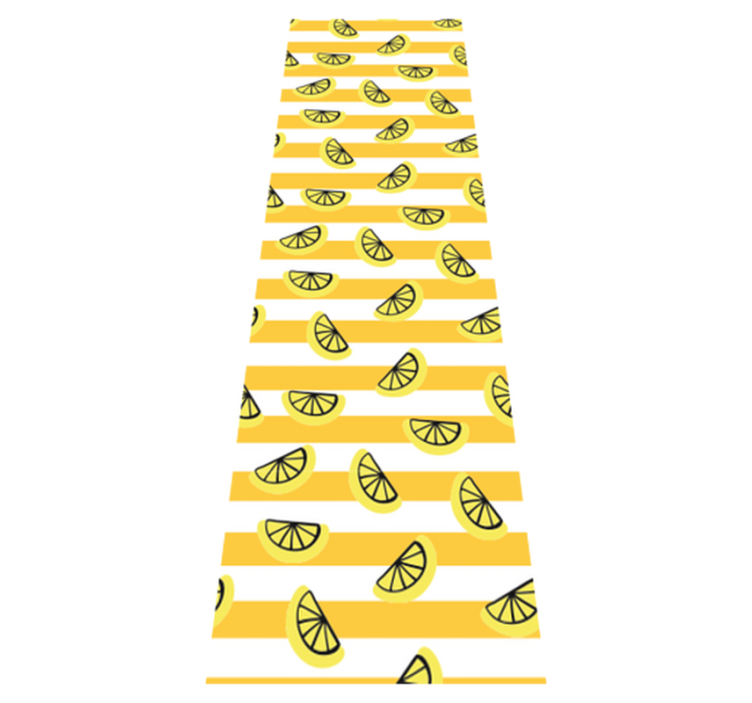 Lemon symbols design bedroom vinyl rug - TenStickers