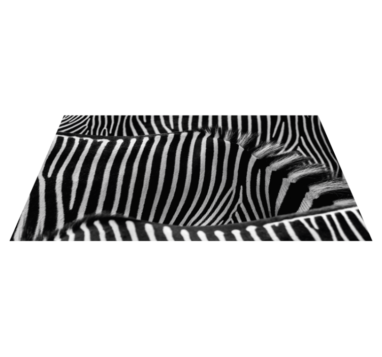 Zebra Stripe Pattern animal print rug - TenStickers