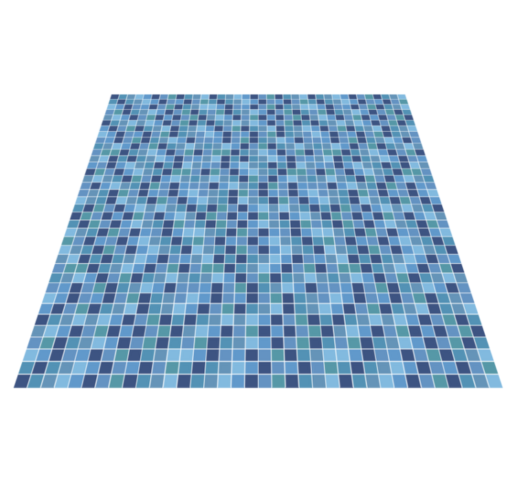 Geometric Mosaic Fabric geometric vinyl rug - TenStickers