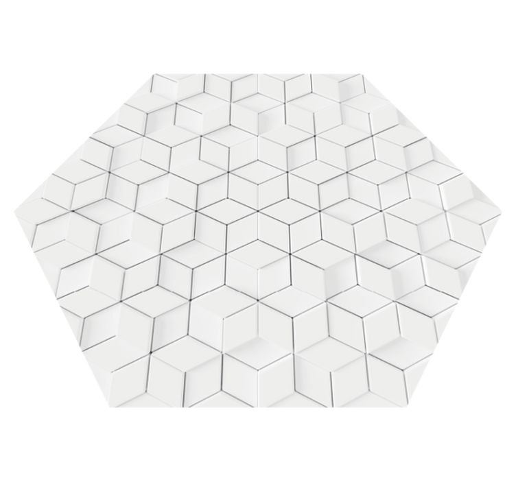 Minimalist geometric pattern living room rug - TenStickers