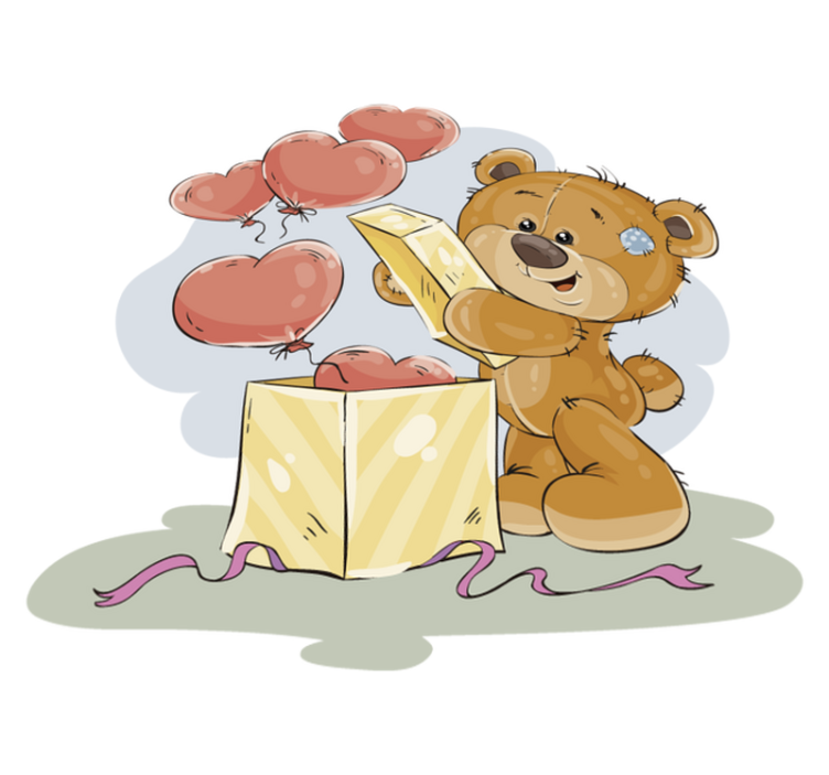 Teddy Bear Celebration nursery rugs - TenStickers