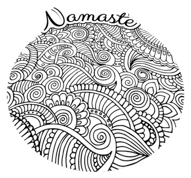 mandala namaste vinyl rug - TenStickers