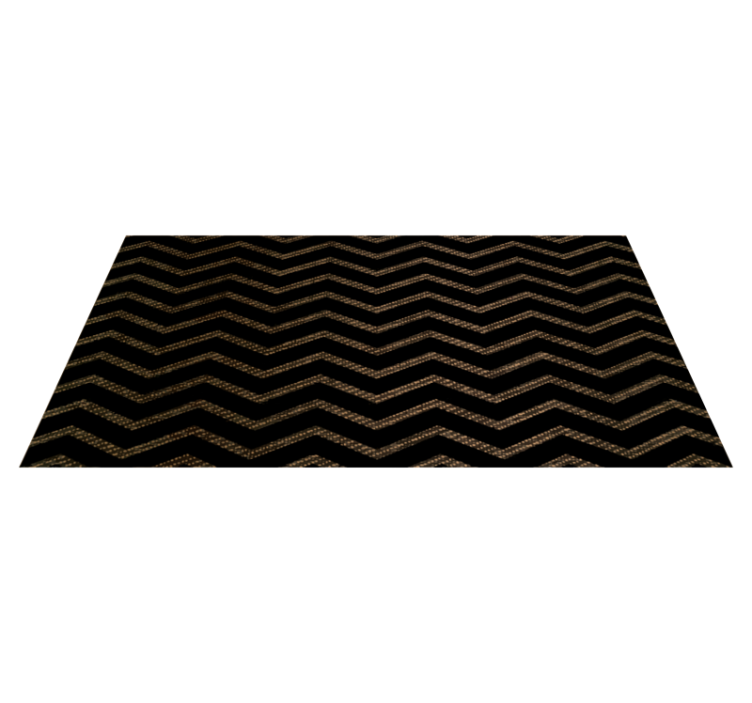 Chevron Stripe Pattern striped vinyl rug - TenStickers