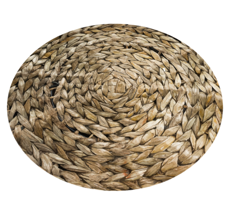 Circular Woven texture vinyl rug - TenStickers