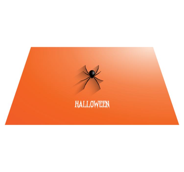 Spider Halloween vinyl hall rug - TenStickers