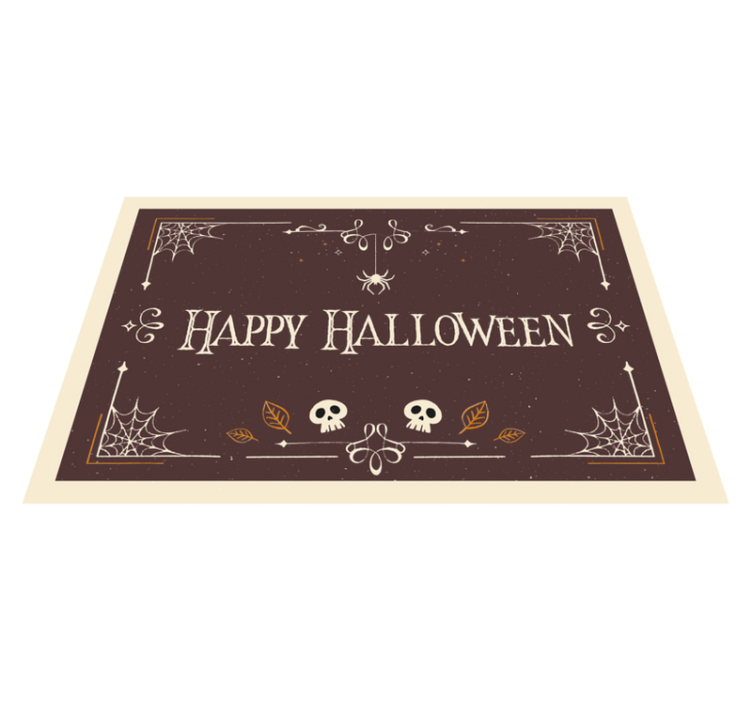 Halloween celebration theme halloween vinyl rug - TenStickers